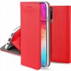 Smart Magnet Samsung Galaxy S22 oldalra nyíló tok, piros