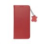 Genuine Leather Smart Pro iPhone 14 Pro Max eredeti bőr oldalra nyíló tok, piros