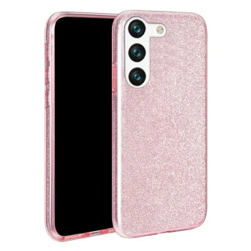 Glitter 3in1 Case Samsung Galaxy S23 Ultra hátlap, tok rózsaszín