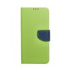 Smart Fancy Huawei P Smart (2021) oldalra nyíló tok, kék-zöld