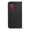 Genuine Leather Smart Pro iPhone 13 Mini eredeti bőr oldalra nyíló tok, fekete