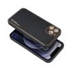 Leather Case iPhone 13 Pro Max műbőr hátlap, tok, fekete