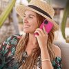 Silicone Case Samsung Galaxy A21s hátlap, tok, rózsaszín
