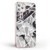 Marble Cosmo 07 iPhone 12/12 Pro márvány mintás, hátlap, tok, fekete