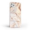 Marble Cosmo 09 iPhone 7/8/SE (2020) márvány mintás, hátlap, tok, barna