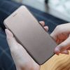 Smart Diva Xiaomi Redmi Note 9T oldalra nyíló tok, szürke