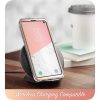 i-Blason Cosmo Samsung Galaxy S10 elő-hátlap tok, márvány mintás, rózsaszín