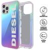 Diesel Snap Case Holographic White Logo iPhone 12 Pro Max hátlap, tok, mintás, színes