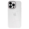 Protective Lens Case for iPhone 15 Plus ütésálló hátlap, tok, átlátszó-fehér