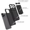 Combo Case iPhone 12/12 Pro ütésálló hátlap, tok, fekete