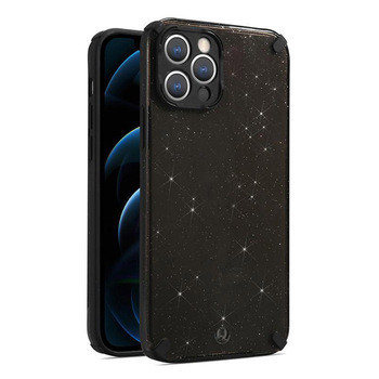 Armor Glitter Case iPhone 11 Pro ütésálló hátlap, tok, fekete