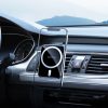 Borofone BH43 Magnetic Car Mount MagSafe kompatibilis töltő és tartó, szellőzőrácsra, fekete-ezüst