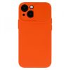 Silicone Camshield iPhone 14 Pro Max hátlap, tok, narancssárga