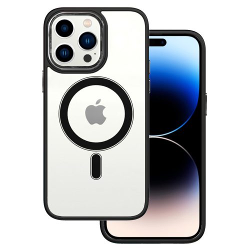 Magnetic Clear iPhone 14 Pro Max Magsafe kompatibilis hátlap, tok, átlátszó