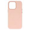 Magsafe Leather Case iPhone 14 Magsafe kompatibilis műbőr hátlap, tok, rozé arany
