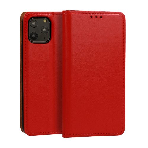 Book Special Case Xiaomi Redmi 10 eredeti bőr oldalra nyíló tok, piros