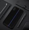 Moto Carbon Case Samsung Galaxy A40 hátlap, tok, fekete-kék
