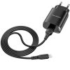 Borofone BN1 USB hálózati töltő adapter USB/Lightning kábellel, 2.1A, fekete