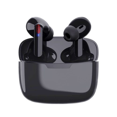 Air Pro TWS i20 Bluetooth headset akkumulátoros töltő tokkal, fekete