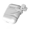 Baseus Apple AirPods Case & Strap szilikon tok és nyakpánt, fehér