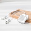 Baseus Apple AirPods Case & Strap szilikon tok és nyakpánt, fehér