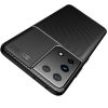 Carbon Fiber Samsung Galaxy S21 Ultra hátlap, tok, fekete