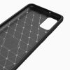 Carbon Case Flexible Samsung Galaxy A41 hátlap, tok, fekete