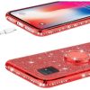 Diamond Ring Samsung Galaxy A41 hátlap, tok, piros