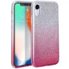 Glitter Case Samsung Galaxy A41 hátlap, tok, ezüst-rózsaszín