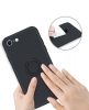 Silicone Ring Magnetic iPhone 7/8/SE (2020) hátlap, tok, fekete