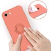 Silicone Ring Magnetic iPhone 7/8/SE (2020) hátlap, tok, rózsaszín
