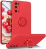 Silicone Ring Magnetic Xiaomi Redmi Note 10/10S hátlap, tok, piros