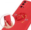 Silicone Ring Magnetic Xiaomi Redmi Note 10 Pro hátlap, tok, piros