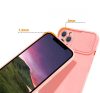 Silicone Lens Samsung Galaxy A12 hátlap, tok, rózsaszín