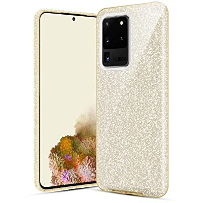 Glitter Case Samsung Galaxy S20 Plus hátlap, tok, arany