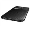 Carbon Fiber iPhone 13 Pro hátlap, tok, fekete