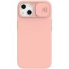 Silicone Lens iPhone 13 Mini hátlap, tok, barack rózsaszín