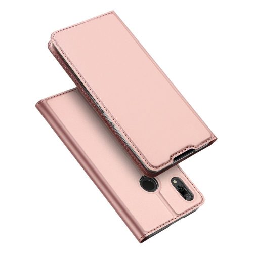 Dux Ducis Skin Pro  Huawei P Smart (2019) oldalra nyíló tok, rozé arany