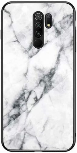 Marble Texture Tempered Glass Xiaomi Redmi Note 8T tok, fehér