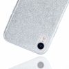 Glitter Case Huawei P30 Lite hátlap, tok, ezüst