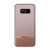 Uunique Samsung Galaxy S8 Plus Metallic Saffiano Hard Shell hátlap, tok, rózsaszín