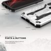 Zizo Static Hybrid iPhone Xs Max ütésálló hátlap, tok, kitámasztóval, ezüst-fekete
