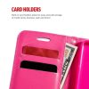 Zizo Full Diamond iPhone Xs Max oldalra nyíló tok, kártyatartóval, rózsaszín