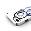 Zizo Sleek Hybrid Design iPhone 7 Plus/8 Plus hátlap, tok, kék toll mintás, fehér-kék