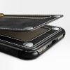 Zizo Nebula Wallet iPhone 6/7/8 bőr hátlap, tok kártyatartóval, fekete