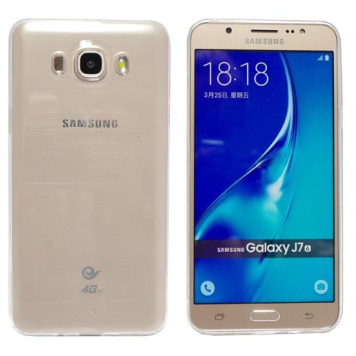 Samsung Galaxy J7 (2016) Extra Slim 0.3mm szilikon hátlap, tok, átlátszó