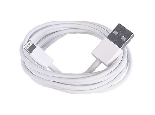 Log-on USB Cable iPhone 5/6/7 lightning kábel, 2m, fehér