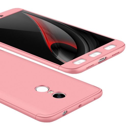 Full Body Case 360 Xiaomi Redmi Note 4 MediaTek hátlap, tok, rozé arany
