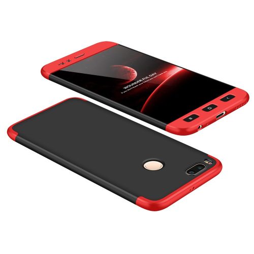 Full Body Case 360 Xiaomi Mi A1 / Mi 5X hátlap, tok, fekete-piros