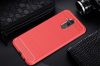 Carbon Case Flexible Huawei Mate 20 Lite hátlap, tok, piros